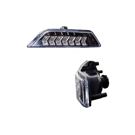 Winjet Led Sequential Turn Signal - Black / Clear CTSWJ-0640-GBC-SQ